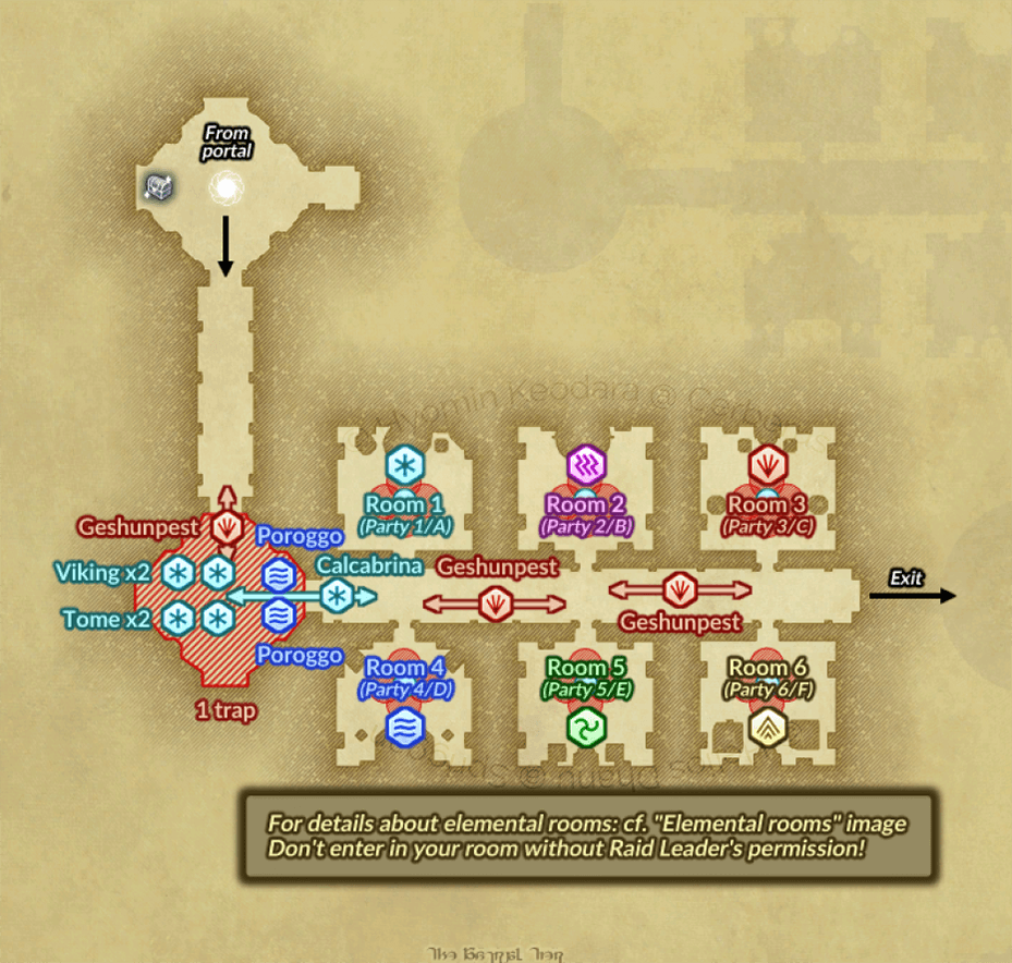 Couloir après le portail